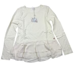 NWT Matilda Jane 435 White Yvonne Tee